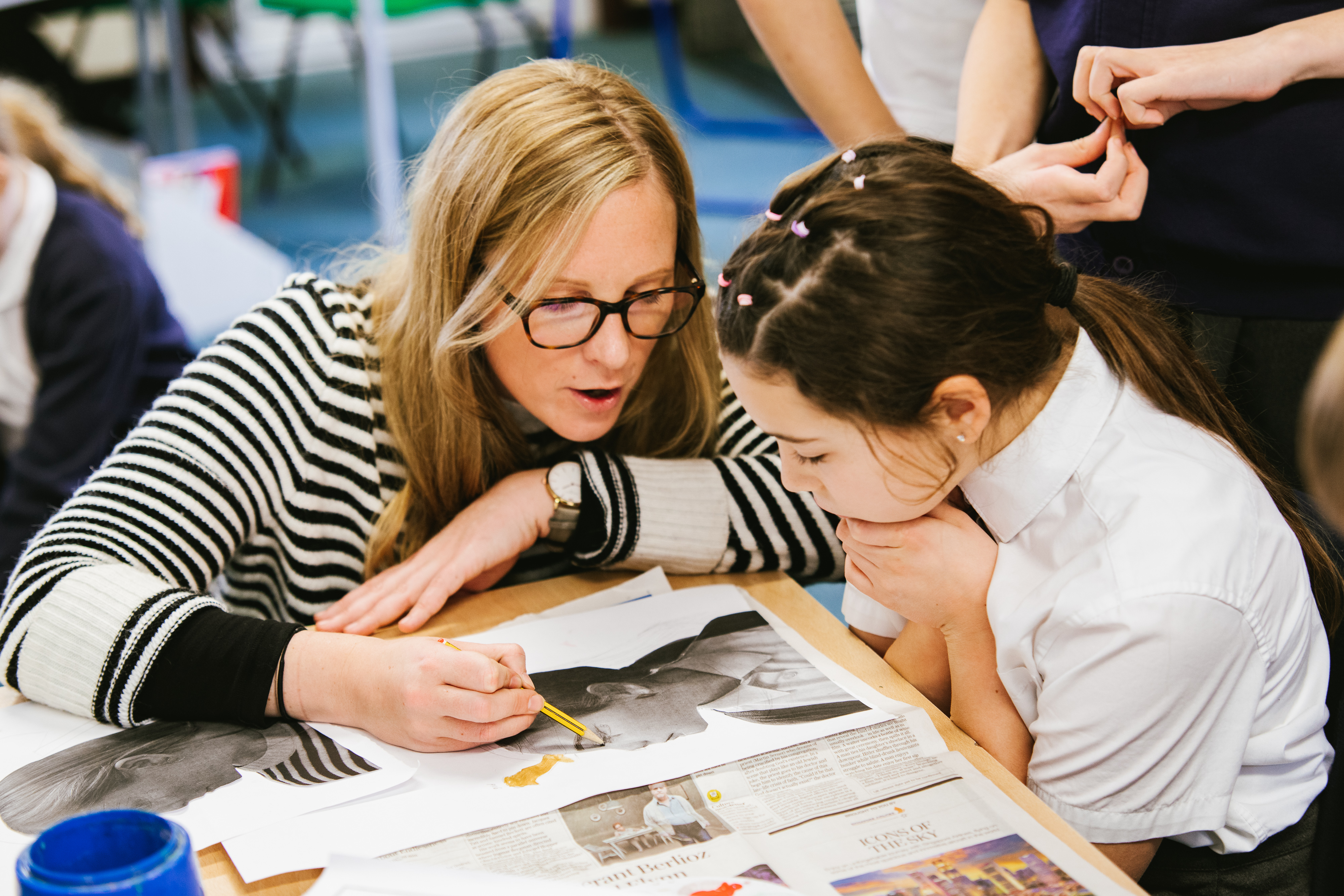 Artsmark: Horningsham Primary School. Photo © Xavier Fiddes. 